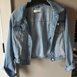 Light wash denim jacket